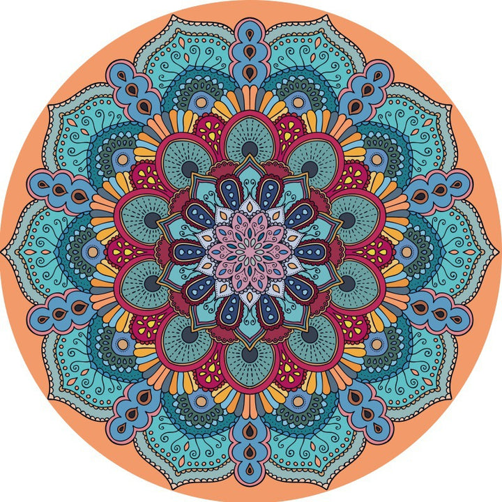 Mandala-Inspired Decorative Area Rug Kalsten