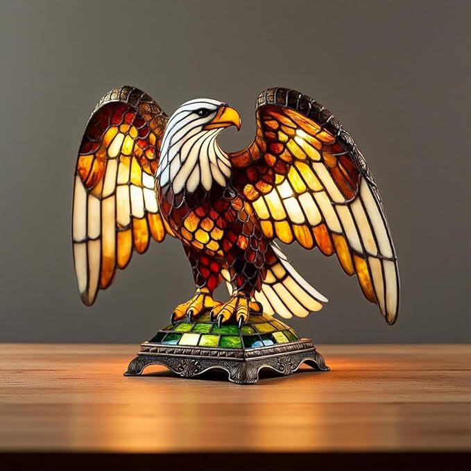 Home Decor Artisanal Eagle Lamp Kalsten