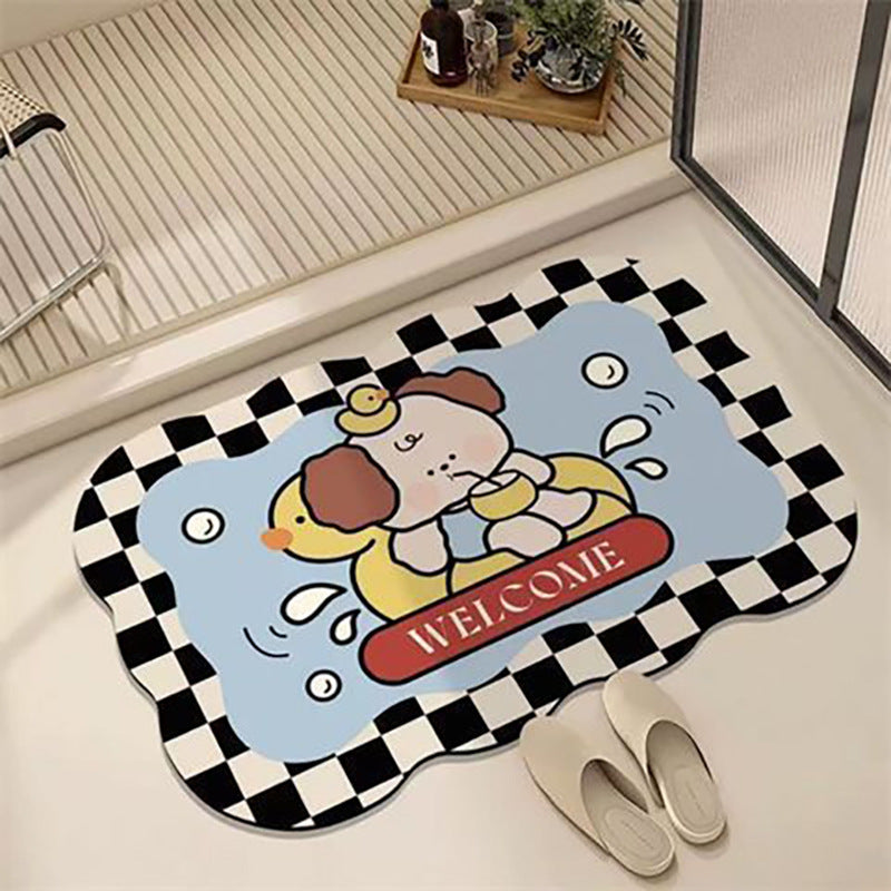 Pet-Themed Decorative Bath Mat Kalsten