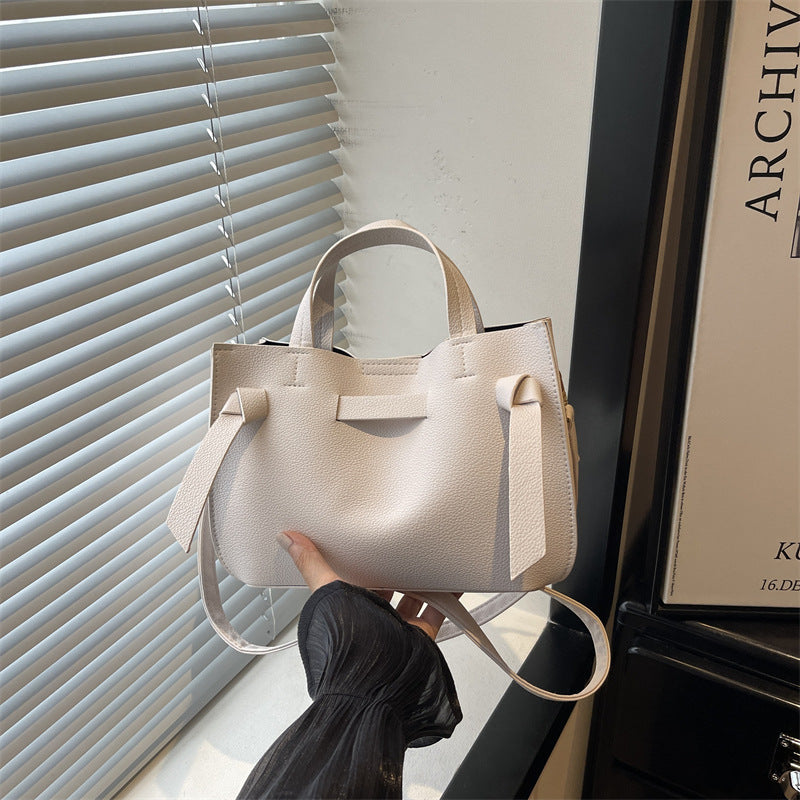 Structured Leather Crossbody Bag