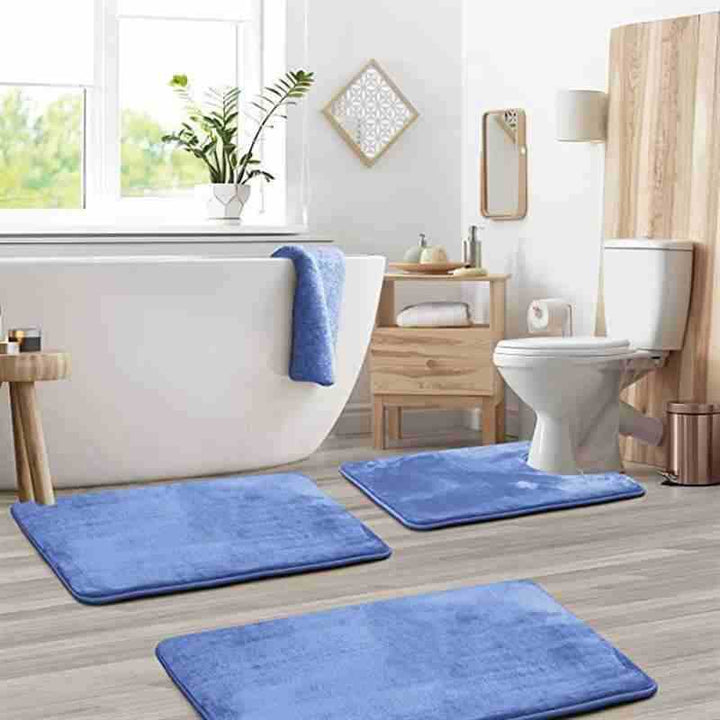 Soft Memory Foam Bath Mat Set