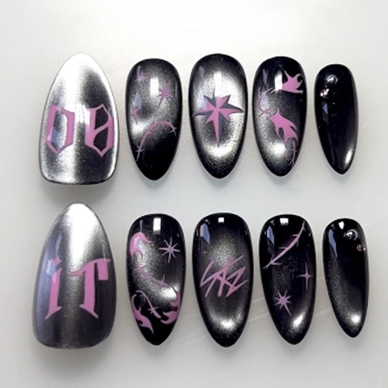 Nail art set with creative graphic designs Kalsten