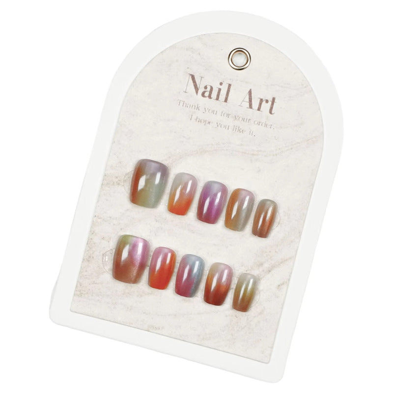 Gradient Shimmer Press-On Nails Kalsten