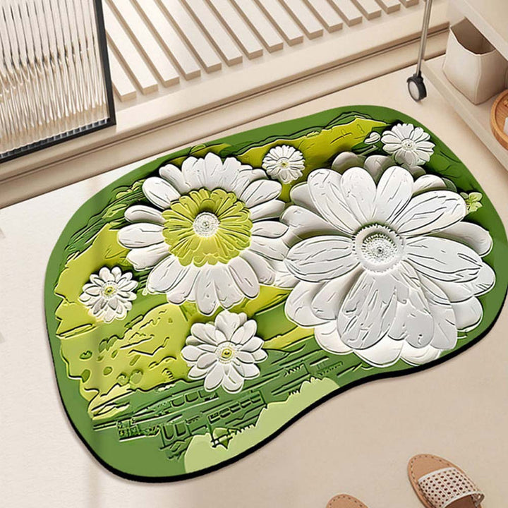 Floral Design Area Mat