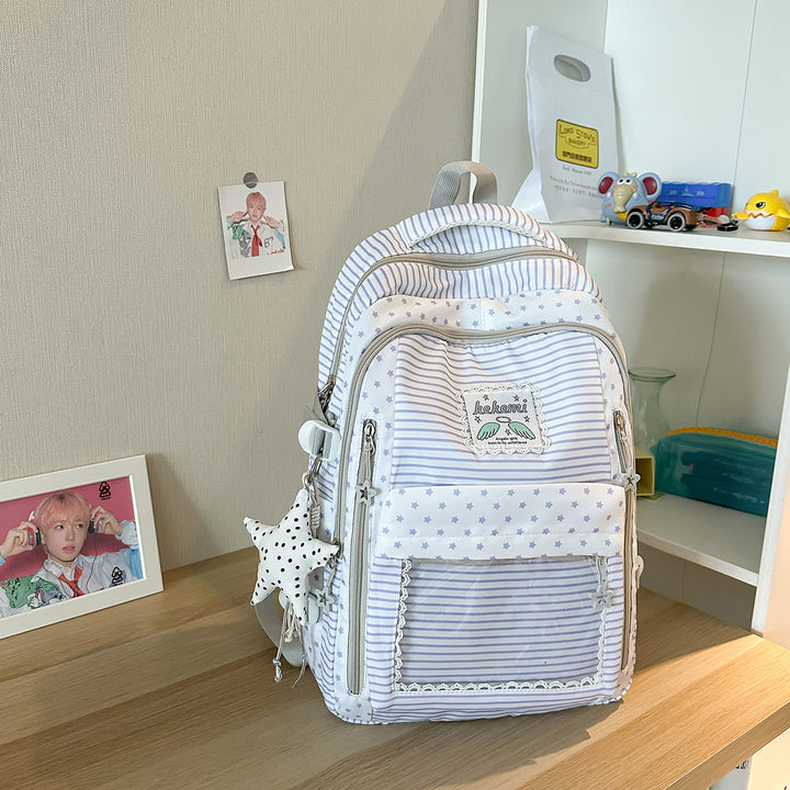 Cute Star-Patterned School Backpack Kalsten