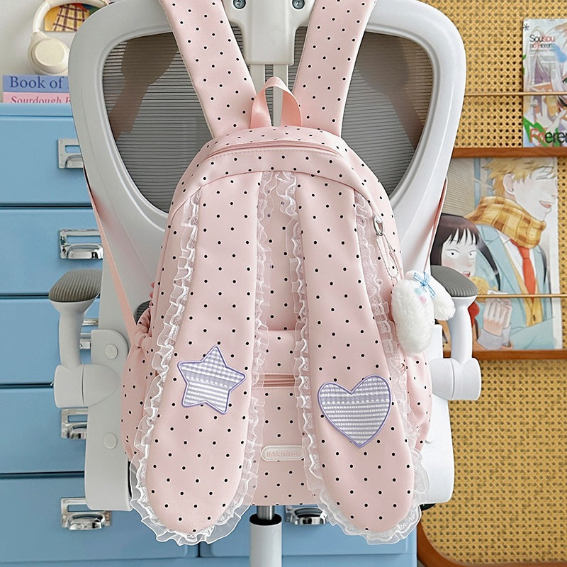 Cute Bunny-Ear Drawstring Backpack Kalsten