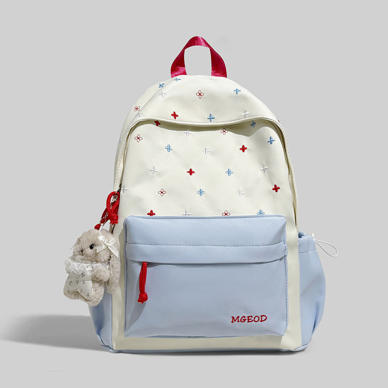 Decorative Floral Embroidered Backpack Kalsten