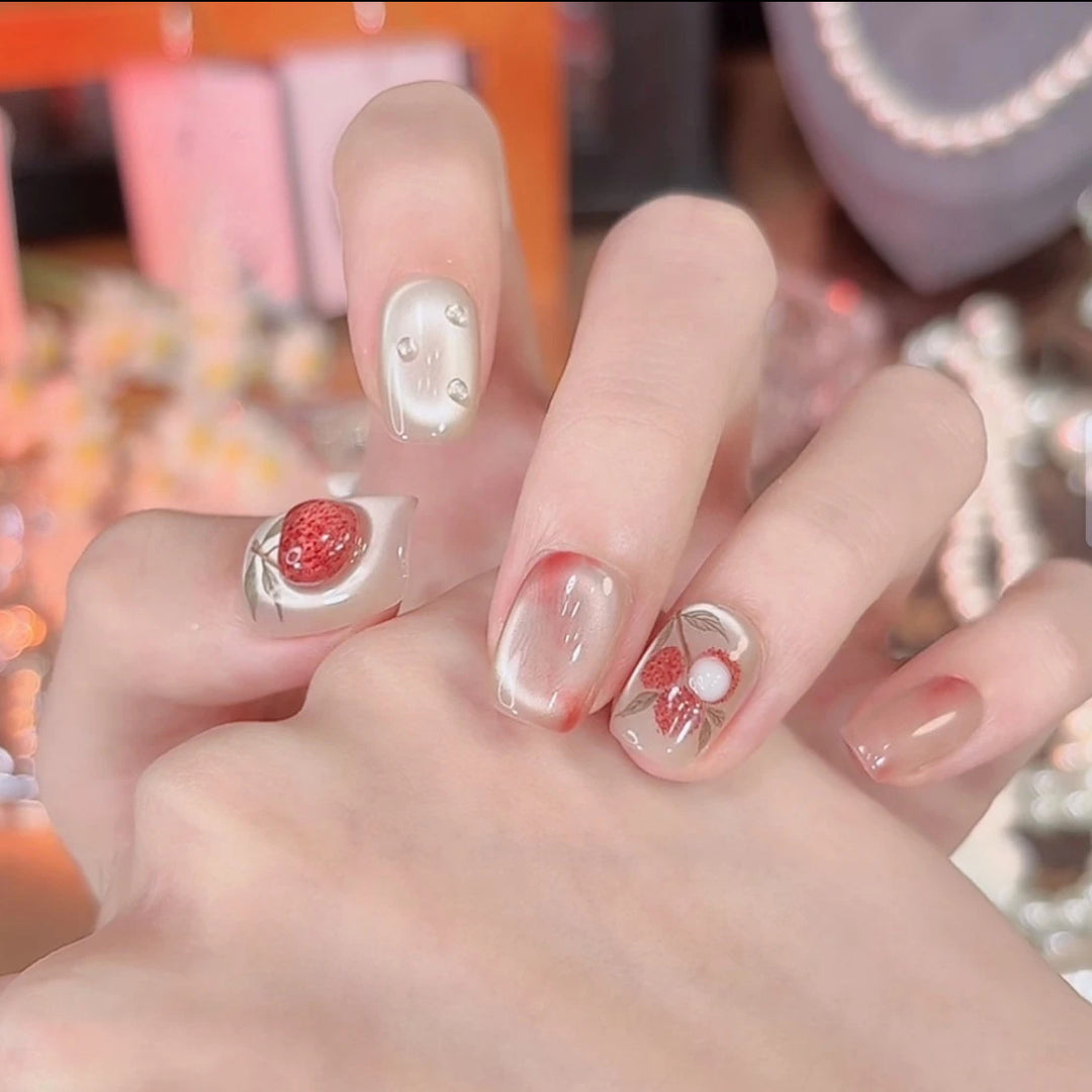 Artistic Floral Nail Art Extensions