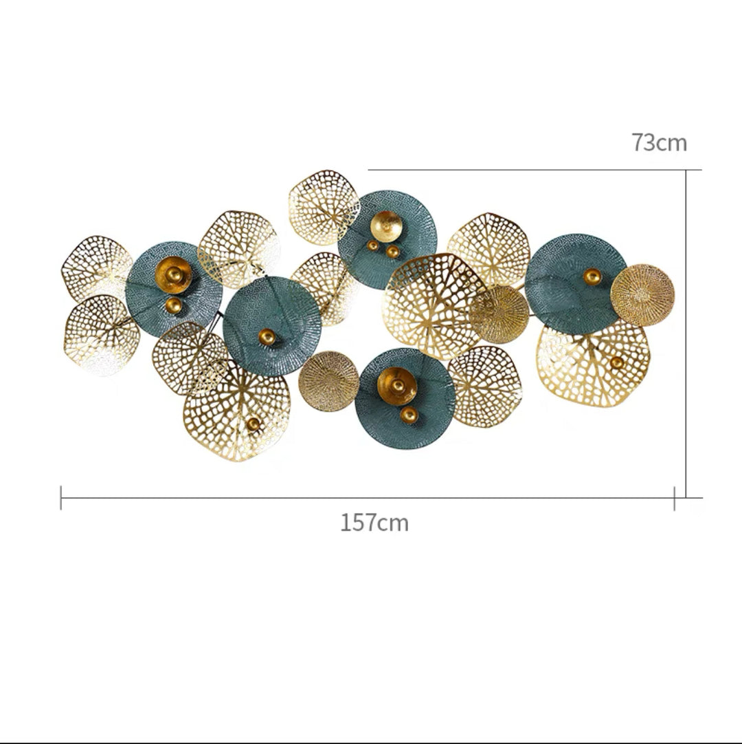 Abstract Floral Metal Wall Sculpture Kalsten