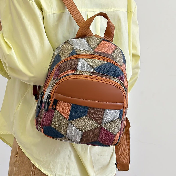 Geometric Patterned Fashion Backpack Kalsten