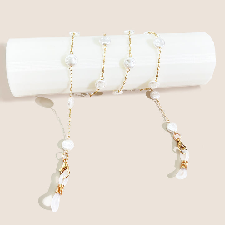 Elegant Pearl-Linked Eyewear Chain Kalsten