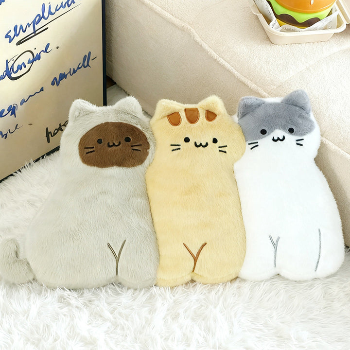 Plush decorative pillow in animal cartoon shape with extra soft filling and non-slip back