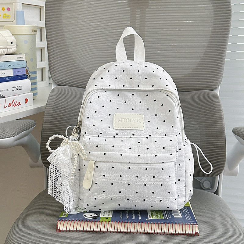 Compact Polka Dot Backpack Kalsten