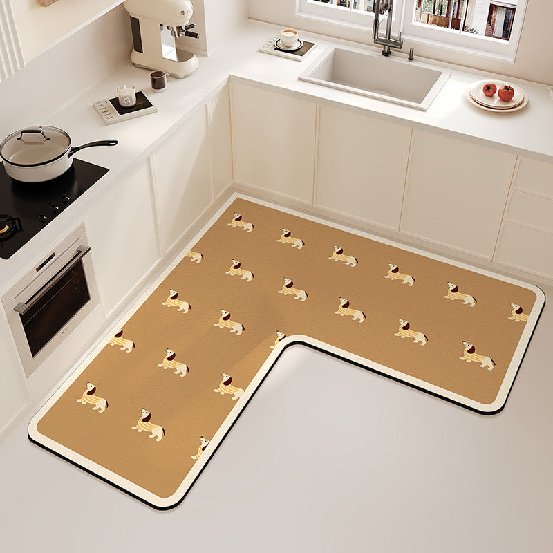 Kitchen Anti-Slip U-Shaped Mat