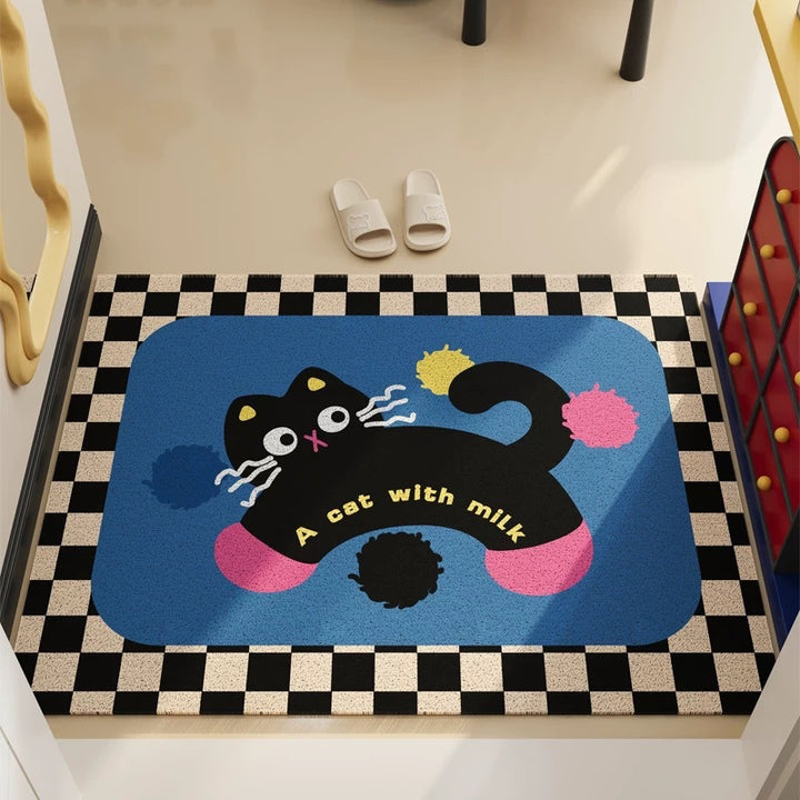 Cat-Themed Decorative Area Mat