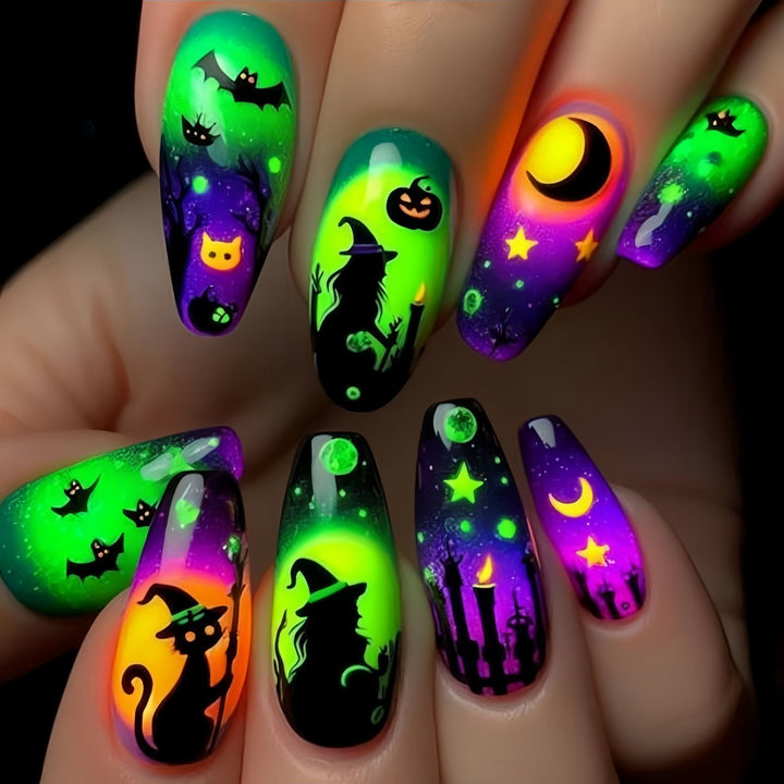Halloween Themed Spooky Nail Art Kalsten