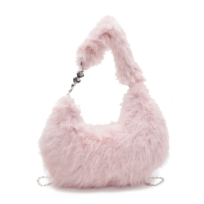 Plush Shoulder Bag with Unique Design Kalsten