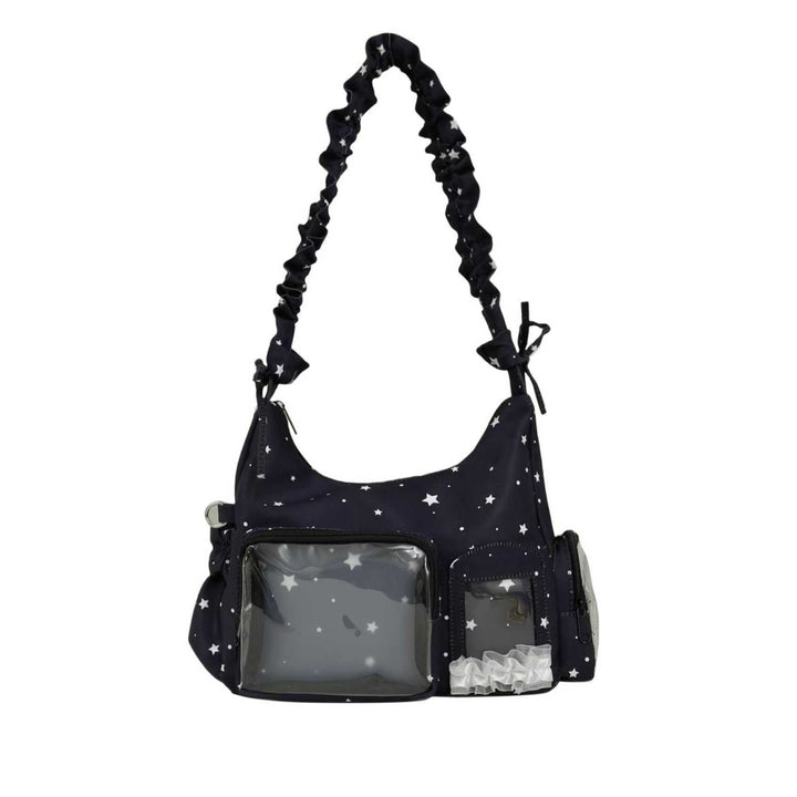 Star-Patterned Shoulder Bag