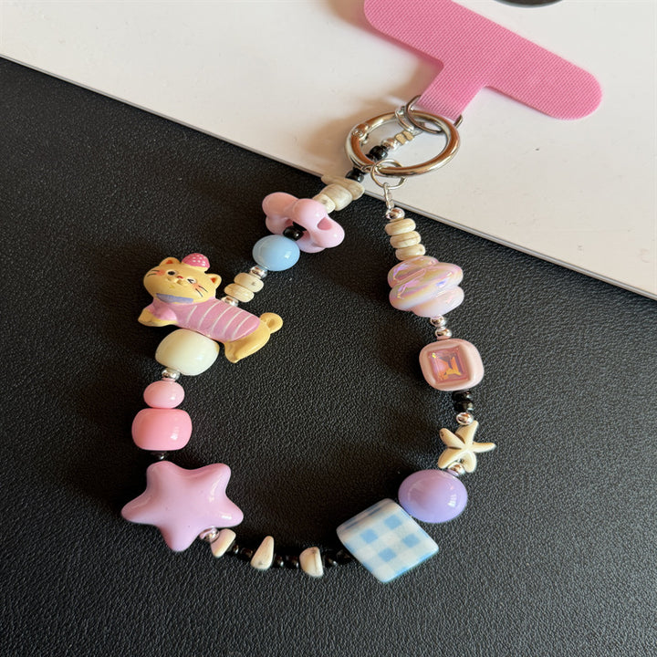 Decorative Beaded Charm Keychain Kalsten 1790135273