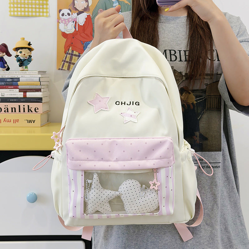 Stylish Transparent Window Backpack Kalsten