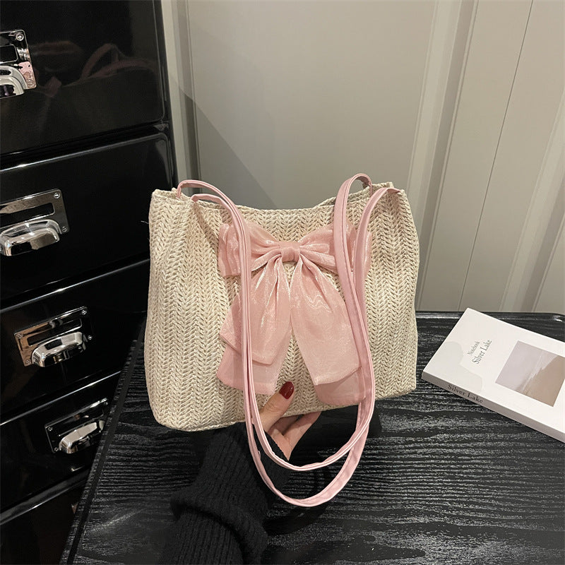 Bow-Embellished Handbag