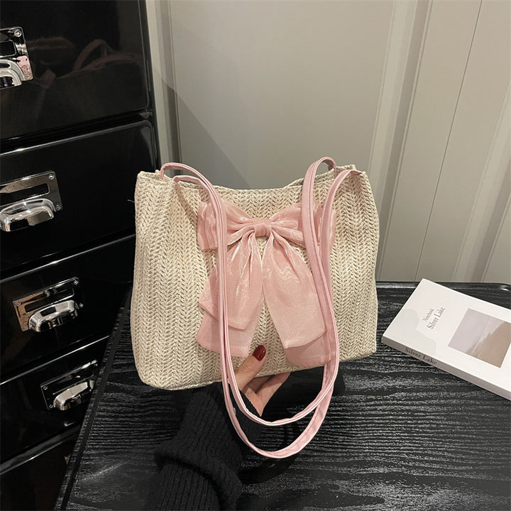 Bow-Embellished Handbag