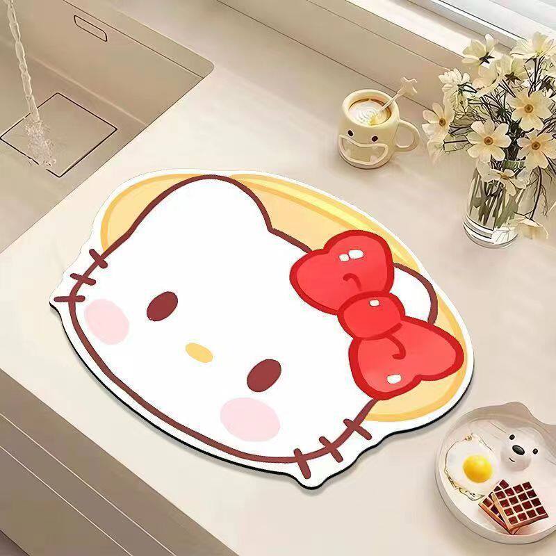 Cute Cat-Shaped Plush Bath Rug