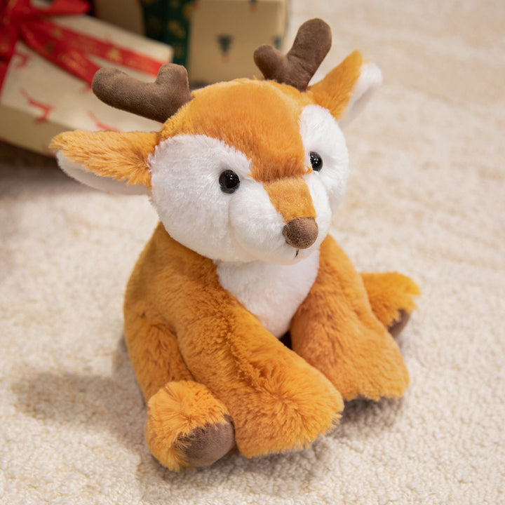 Premium Plush Lamb Comforter Stuffed Toy with Soft Faux-Fur and Embroidered Features Kalsten