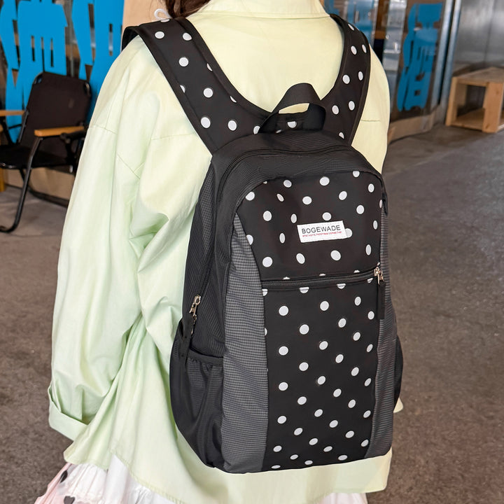 Durable Polka Dot Backpack Kalsten