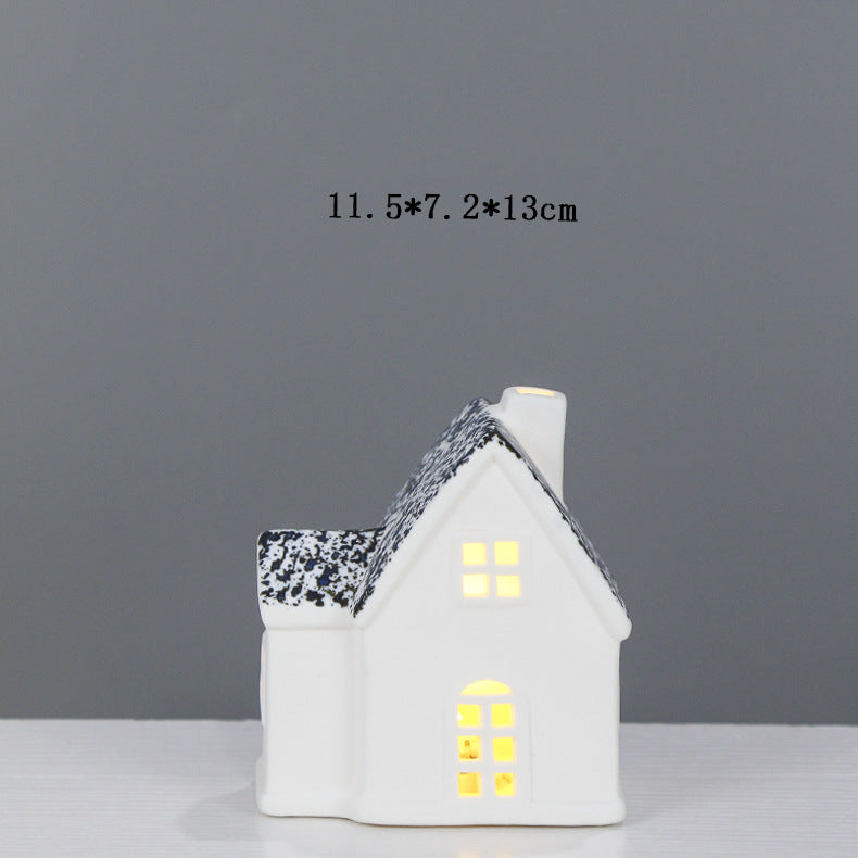 Decorative Ceramic House Lantern Kalsten 1790310186