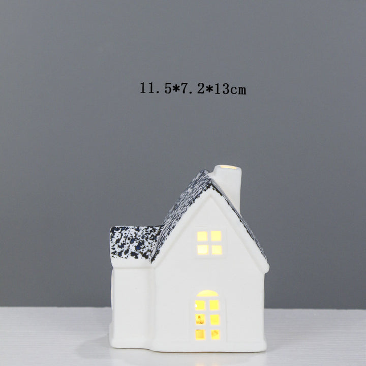 Decorative Ceramic House Lantern Kalsten 1790310186
