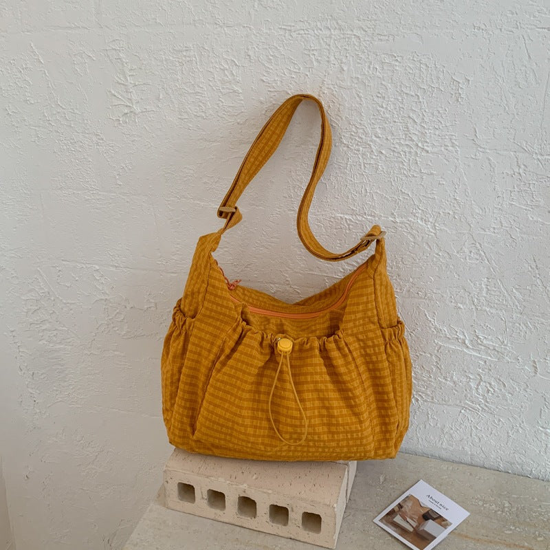 Casual Gingham Tote Bag