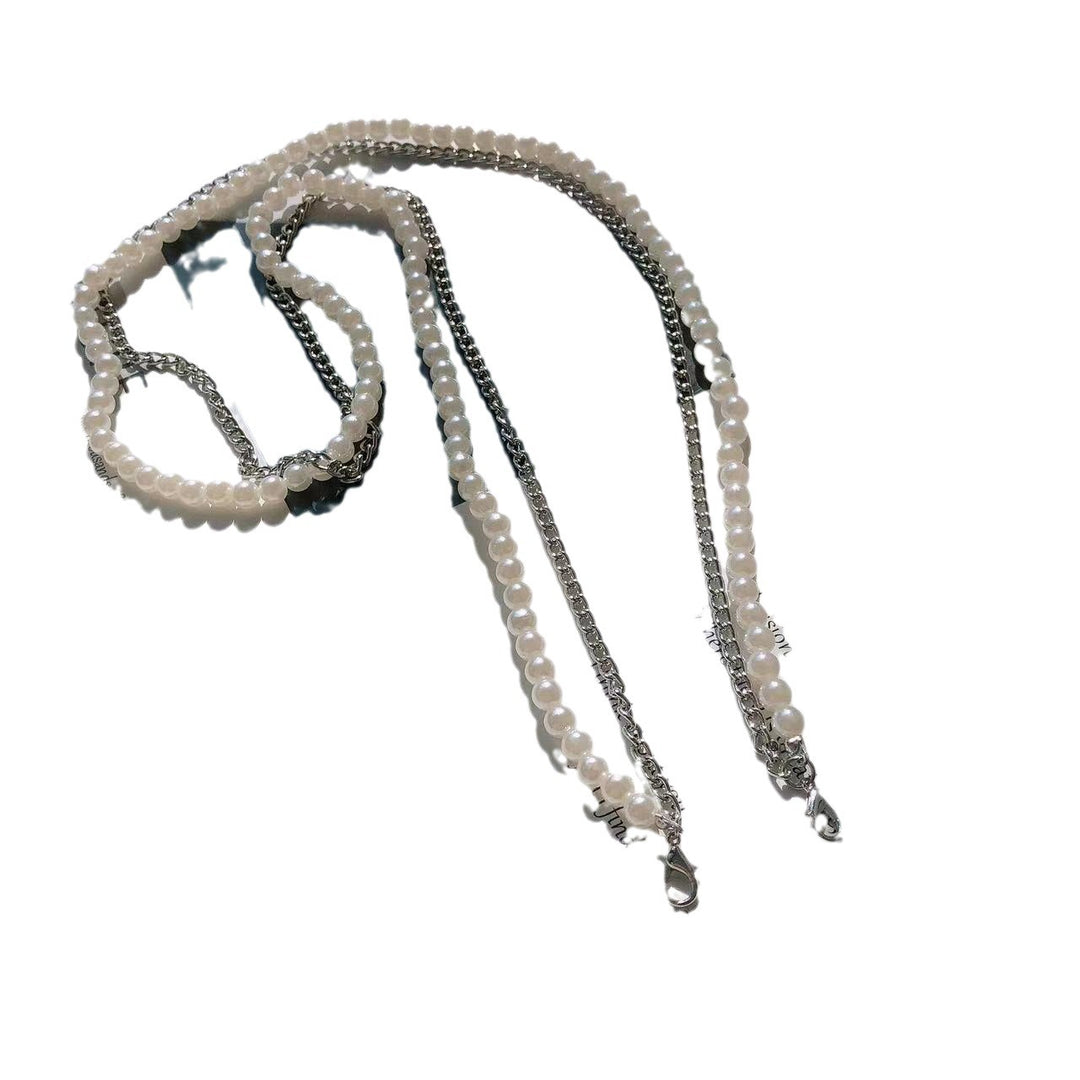 Elegant Pearl and Chain Reading Glasses Holder Kalsten