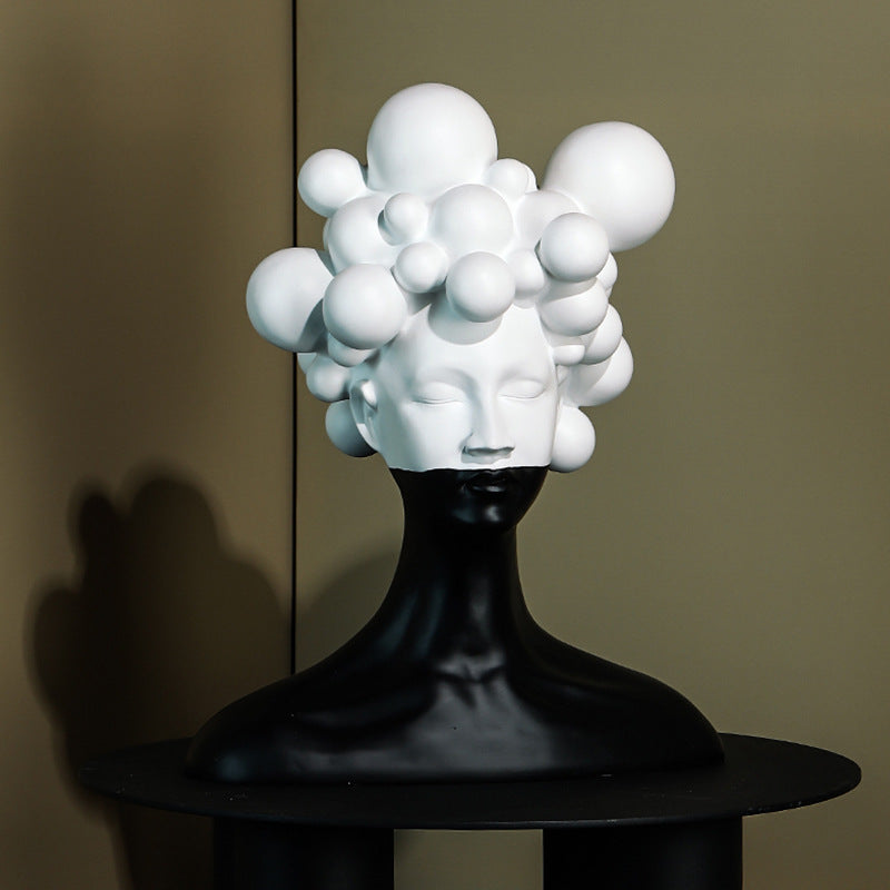 Abstract Decorative Head Sculpture