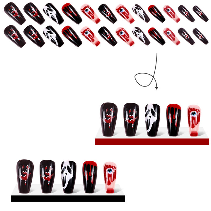 Gothic Themed Press-On Nail Set Kalsten