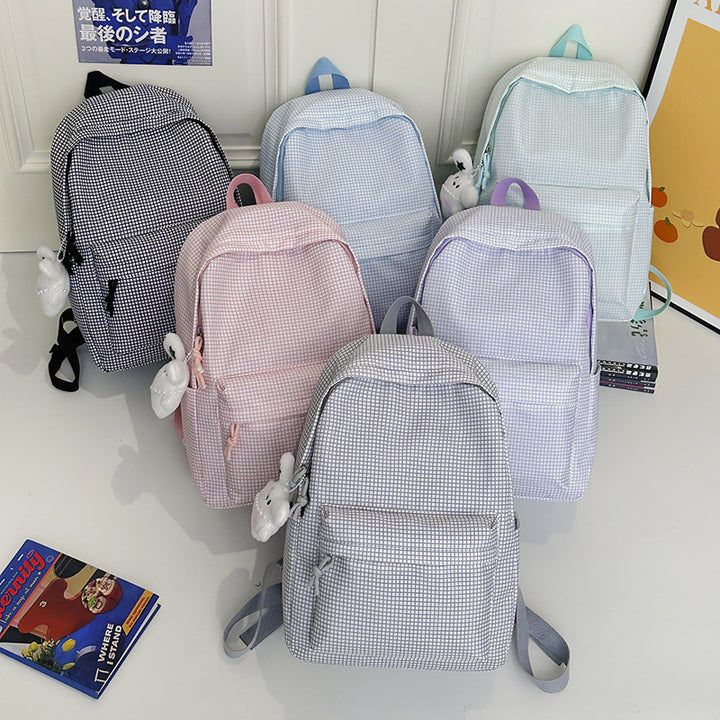 Textured Patterned Casual Backpack Kalsten