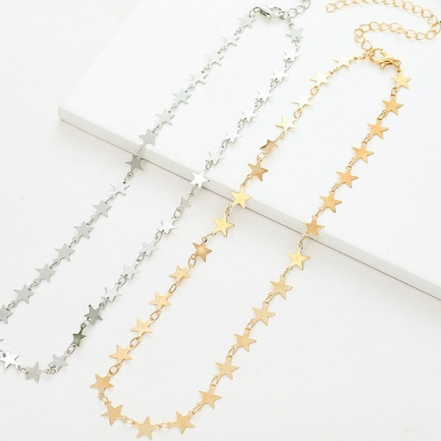 Star Motif Chain Necklace Kalsten