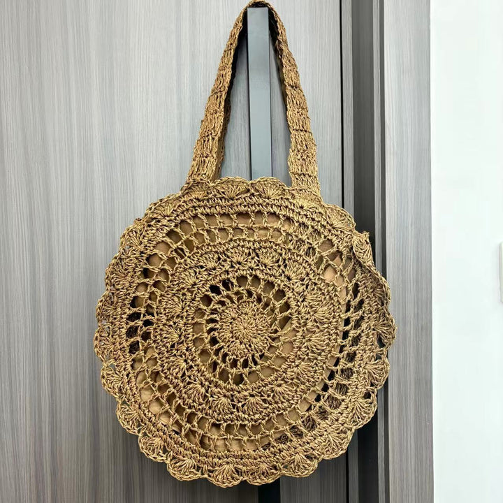Round crocheted tote bag Kalsten