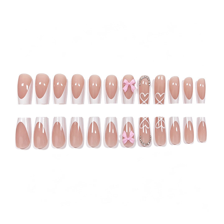 Decorative Heart Design Acrylic Nail Enhancements Kalsten