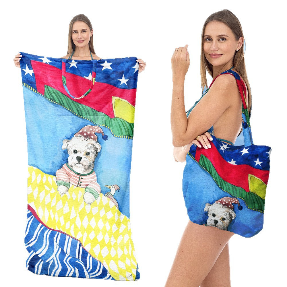 Tote bag with integrated towel Kalsten