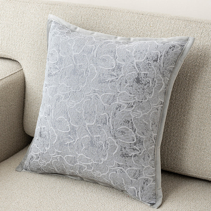 Floral Embroidered Cushion