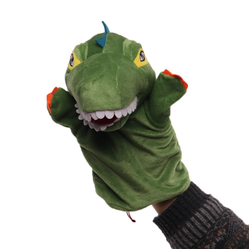 Plush Tiger Hand Puppet With Soft Fleece Movable Mouth Embroidered Features