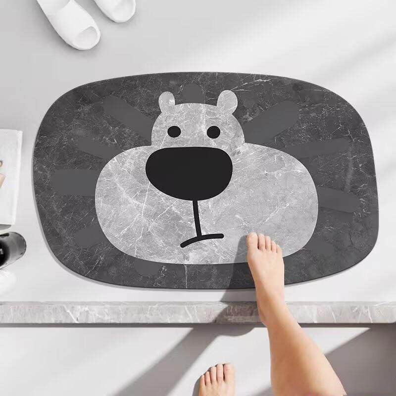 Cute Animal-Themed Bathroom Mat