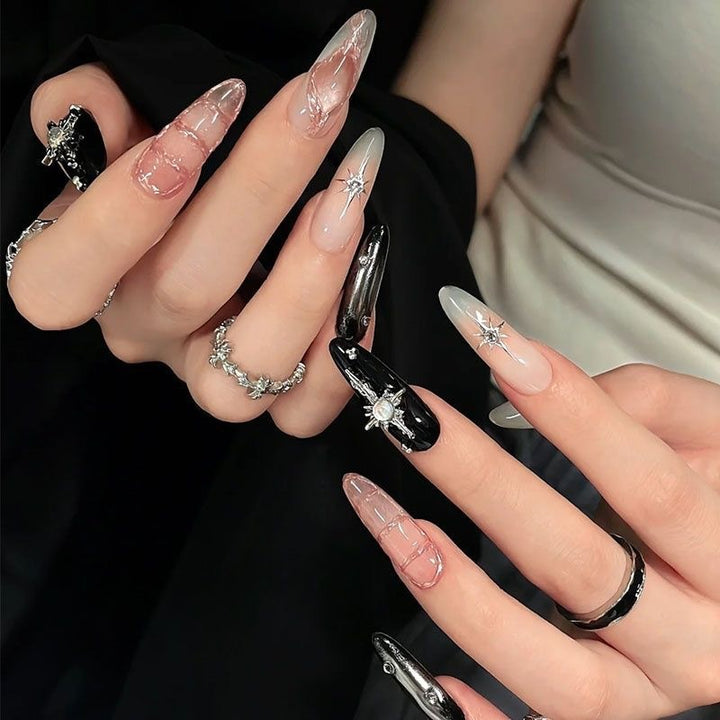 Artistic Press-On Nail Art Extensions