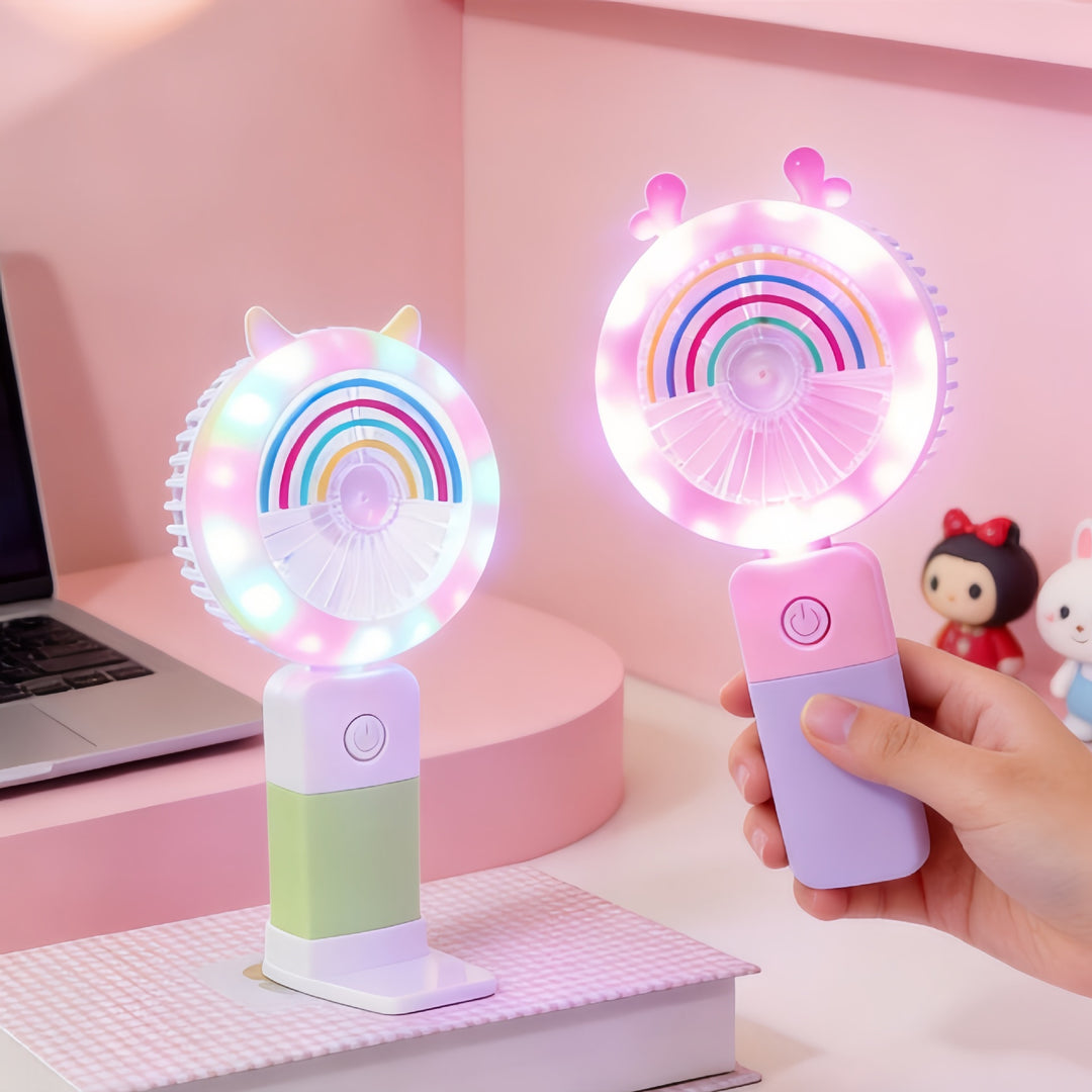 Portable LED Hand Fan with Multifunctional Lighting Kalsten