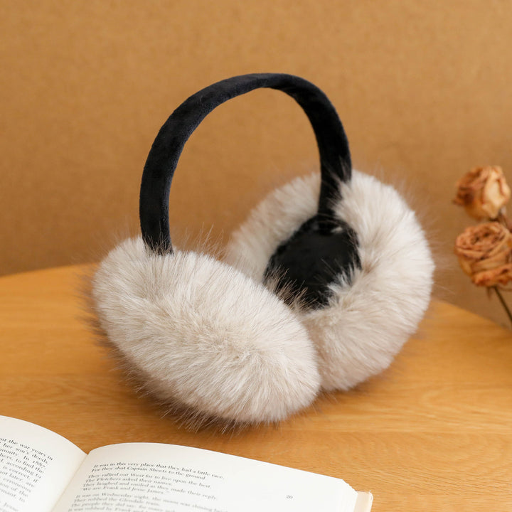 Plush Faux Fur Earmuffs with Velvet Headband Kalsten
