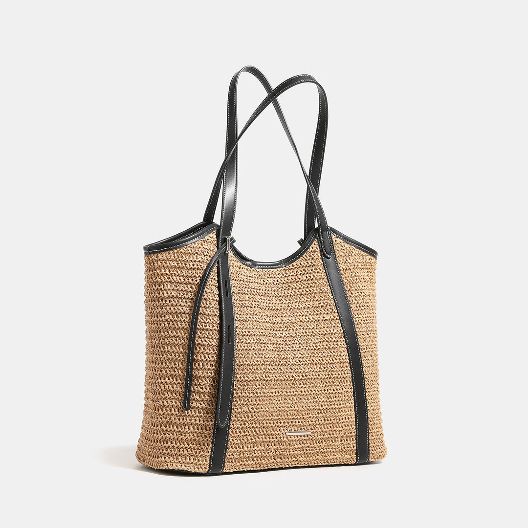 Chic Woven Straw Tote Bag