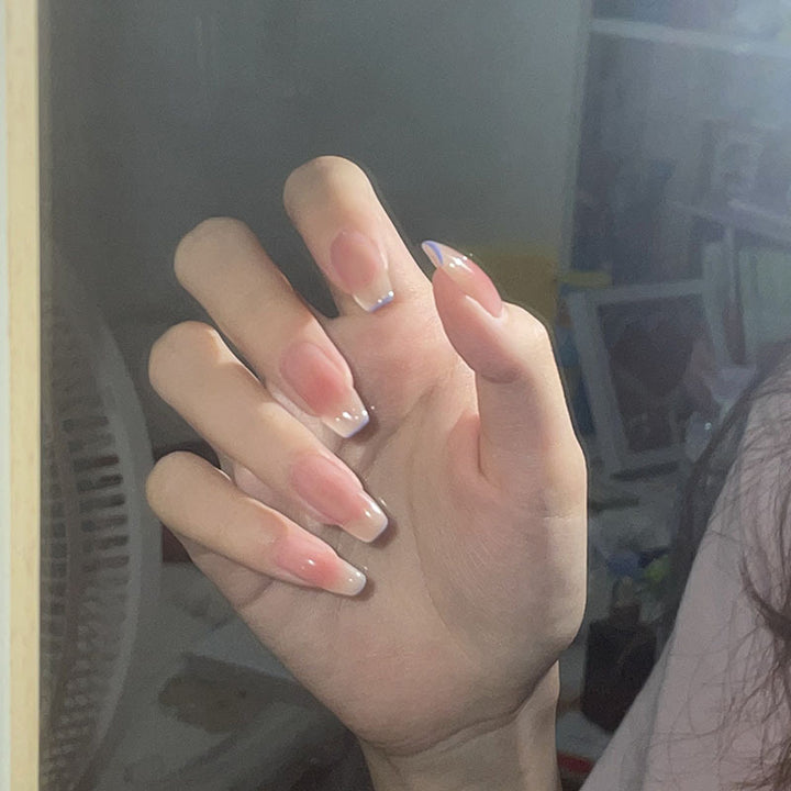Elegant French Tip Press-On Nails Set