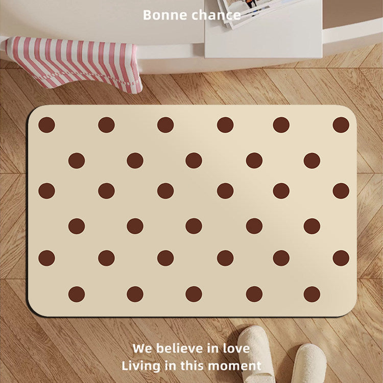 Modern Oval Decorative Bath Mat