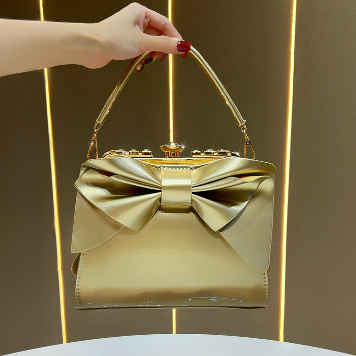 Elegant Bow-Accent Handbag